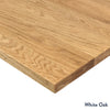 white oak desktop finish